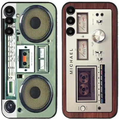 2 Pcs Retro Radio Tape Player TPU Gel Back Case Cover For Samsung Galaxy Phone • £8.39