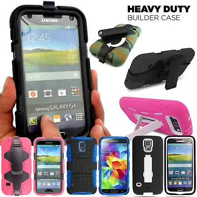 Case For Samsung S6 S7 Edge S8 S9 Plus Heavy Duty Shockproof Hybrid Phone Cover • £2.99