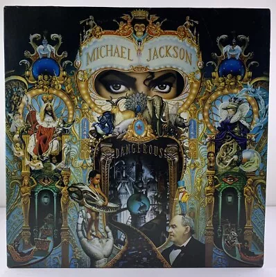 Michael Jackson Dangerous 2xLp Vinyl Brazil 1991 EX/VG+ W/ Inserts Epic • $80