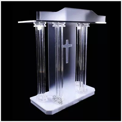 New Speech Church Podium Acrylic Lectern Pulpit For Event Church Wedding Prayer • $729.80