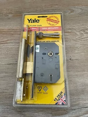 Yale High Security BS 5 Lever Lock 67mm Brass Pm560pb Mortice • £23.99