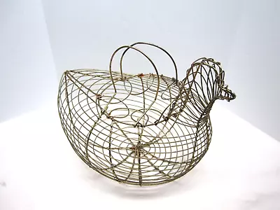 Vintage Chicken Shape Wire Basket • $16