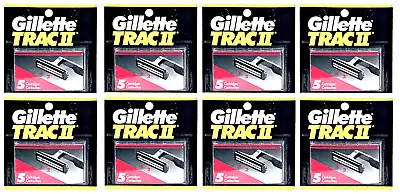 Gillette Trac II Razor Blade Refills 40 Cartridges (Bulk Packaging) • $33.99