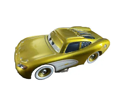 Disney Cars Gold Ransburg Golden Lightning Mcqueen Mattel 1.55 Scale Loose • £21