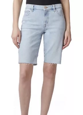 J Brand Relaxed Bermuda Cut Off Shorts In GiGi Size 26 (2) Light Wash • $15.99