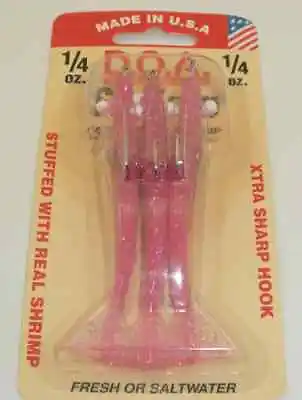 DOA FSH3-3P-427 Shrimp Lure 3  Color 427 Carbonated Pink/Clear 3CT • $9.54