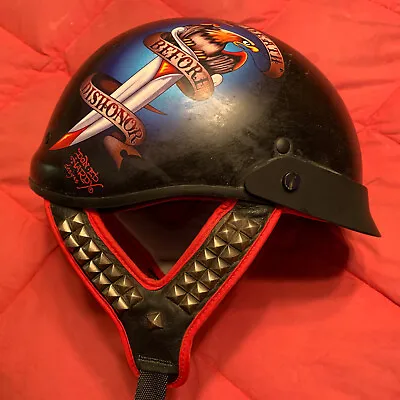 KBC Performance Helmet NOMAD Med.57-58cm.Ed Hardy/C.Audigier Motorcycle Headgear • $45