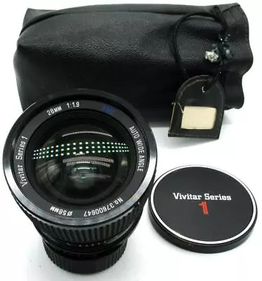 Vivitar Series 1 28mm F/1.9 VMC Wide Angle Lens Minolta M/SR Mount +Caps Nr MINT • $149