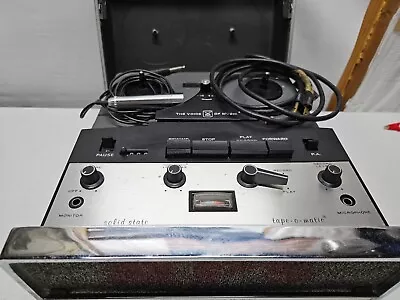 Voice Of Music 742 AV Tape-O-Matic Reel To Reel Recorder & Mic Partially Work • $75
