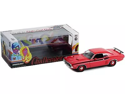 1971 Dodge Challenger R/T Bright Red With Black Stripes 1/18 Diecast Model Car  • $87.79
