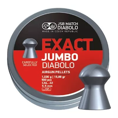 JSB Exact Jumbo Heavy .22 Pellets • £18