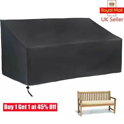 Heavy Duty Waterproof Outdoor Garden Bench Seat Cover For Furniture 2/3/4 Seater • £9.61