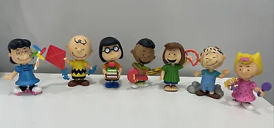 Peanuts Gang Collectible Figures Lot Of 7 Lucy Charlie Sally Frankly Marcie 2015 • $40.48