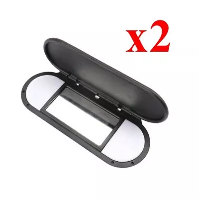 2x Black Sun Visor Vanity Mirror Cover For BMW Mini Cooper F55 F56 F60 2015-2022 • $43.05