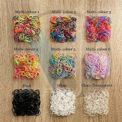 MINI HAIR ELASTICS Rubber Bands Braids Braiding Plaits Small Bands UK • £5.99