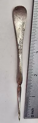 RARE N.F. SILVER CO ANTIQUE 1877 Floral Flower Pattern SILVERPLATED NUT 🌰 PICKS • $15.99