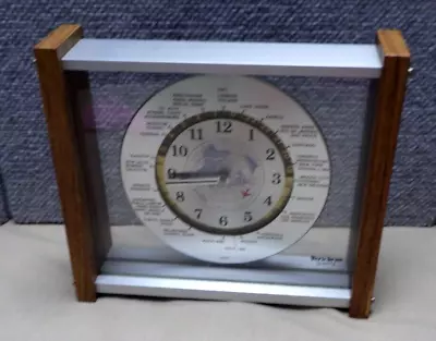 Vintage Verichron Desk Clock International Red Airplane FM • $42.14