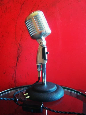 £412.30 • Buy Vintage 1960's Shure 55SW Dynamic Microphone Custom LED Lamp Light Elvis # 1 55S