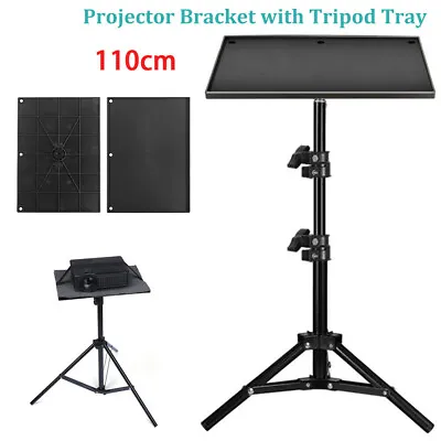DVD Projector Laptop DJ Tripod Stand Adjustable Height With Tripod Tray P6W4 • $53.80
