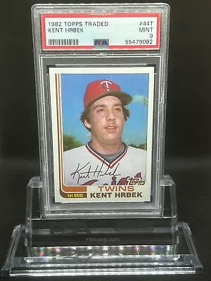 1982 Topps Traded #44T Kent Hrbek Minnesota Twins RC Rookie Card PSA 9 Mint • $14.95