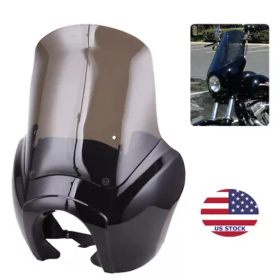 Smoke Quarter Black Fairing Kit For Harley Dyna Super Glide T-Sport FXDXT FXDF • $111.10