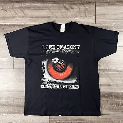 NYHC Life Of Agony Grail Vintage Band Shirt Men’s XL Black Slayer Judge LAHC • $45