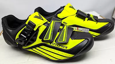 Vittoria ZOOM 3 Hole Cycling Shoes Yellow/black Euro 39 1/2 • $29.95