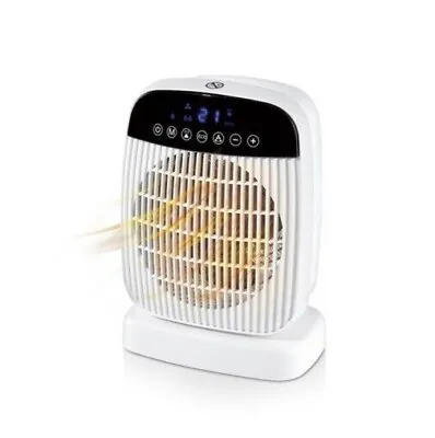 SILVERCREST Fan Heater Eco Mode Oscillating Timer With Remote Control • £49.99
