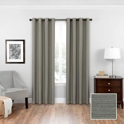 ONE Eclipse Bryson Room Darkening Grommet Window Curtain Panel Grey 52 X95  • $19.95