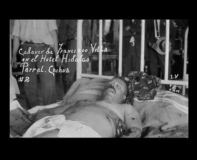 1924 Francisco Pancho Villa Death PHOTO Mexican Revolution Lying In Bed • $5.68