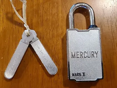 Mercury Mark II Magnetic Padlock Vintage Lock. Classic Lock Locksmith Key • $40