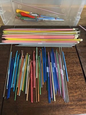$29.99 • Buy Large Lot Of Crochet Hooks & Needles Mostly Boye USA, Other Parts