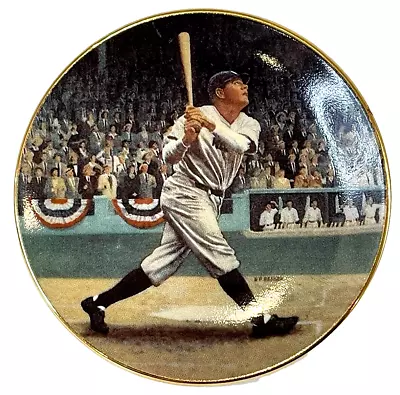 Vintage Bradford Exchange Babe Ruth Legends Of Baseball Miniature Plate 1995 • $15.99