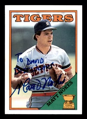 1988 Topps Baseball #645 Matt Nokes Signed Auto Autograph (no COA) • $8