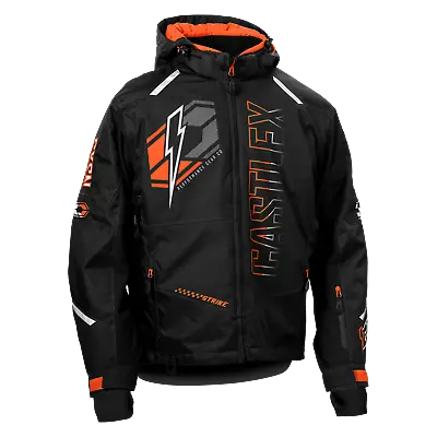 Castle X Strike G6 Men's Snowmobile Jacket Black/Orange Sizes M-3XL • $274.99