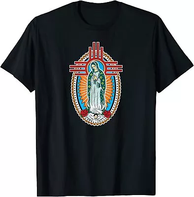NEW LIMITED NM Zia Blessed Virgin Mary Our Lady Of Guadalupe La Virgen T-Shirt • $19.94