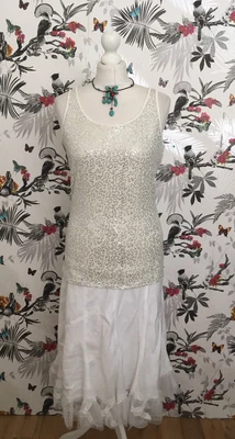 £10 • Buy *Reitmans* Vintage? Top Size M Fits 12 14 1920s Gatsby Flapper Downton Abbey