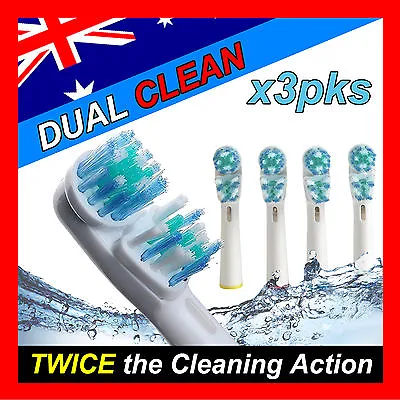 $15.99 • Buy Dual Clean Oral B Compatible Electric Toothbrush Replacement Brush Heads X12pcs