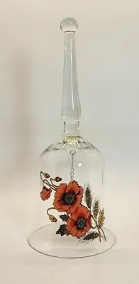 Wild Flower Collectors Bell Hand Painted Floral By West Virginia Glass Vintage • $6