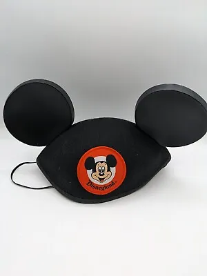 Disneyland Mickey Mouse Ears Theme Park Cap / Hat Black Adults  Patrick On It • $10