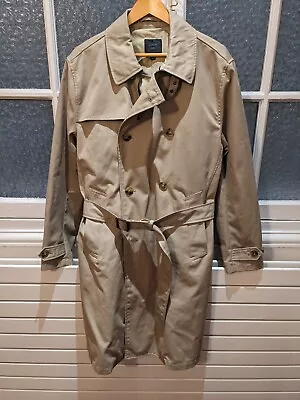 NWT JCrew $498 Olmetex Tan Khaki Trench Coat Men's M Raincoat Overcoat J. Crew  • $0.99