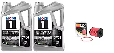 K&N HP-7000 Engine Oil Filter & 10 Quarts Mobil1 5W30 Full Synthetic Engine Oil • $127.43