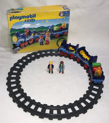 £19.95 • Buy PLAYMOBIL 6880 :  1.2.3 Night Train Circle Of Track + Figures Playset - Boxed