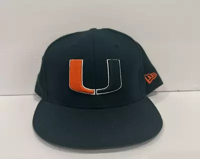 UM/University Of Miami Hurricanes 59Fifty 7 3/4 Hat/ NCAA • $9.99