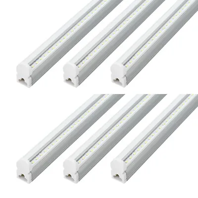 6 Pack LED Shop Light 4FT T5 20W Ceiling Fixture 6500K Super Bright White • $43.99