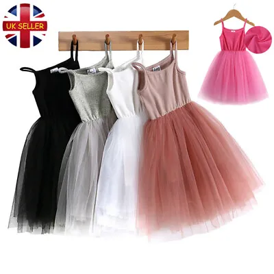 Girls Bridesmaid Dress Baby Flower Kids Party Wedding Dresses Princess 90-140 UK • £7.12