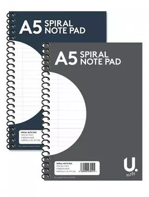 A5 Spiral Notebook Lined Notebook Home Office Study • £2.49