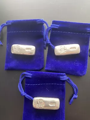 3 X 1oz Silver Pirate Bar  • £75