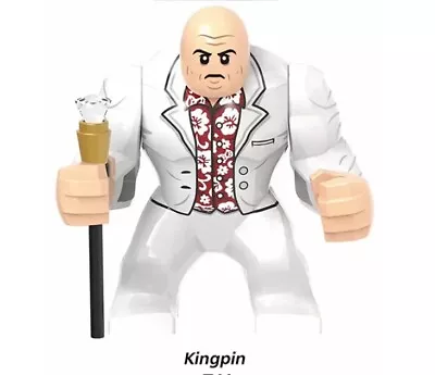 Marvel Villian KingPin Building Block Large 7.5cm+text For More Characters NEW • £15.95