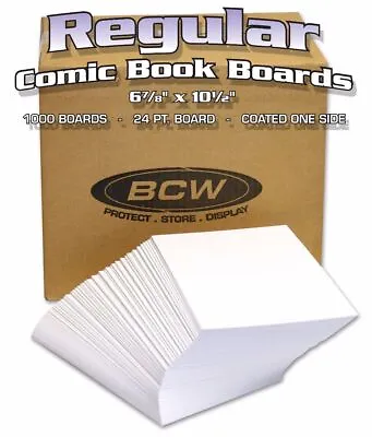 25 BCW Regular Comic Backing Boards BULK Acid Free Long Term Storage • $12.69